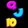 Q, J, 10