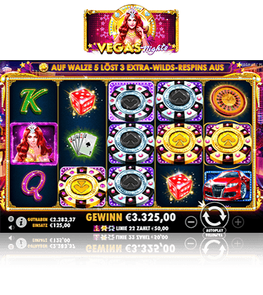 Spielverlauf vom Slot Vegas Nights.